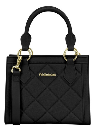 Bolsa Tiracolo Ombro Moleca Feminina Original 50040.1 Cor Preto