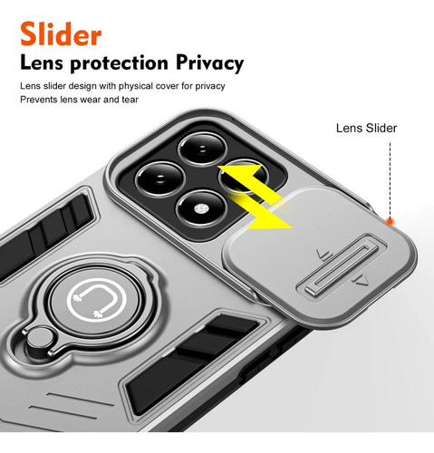Yc Funda Para Xiaomi 14t Pro Proteger La Lente+mica