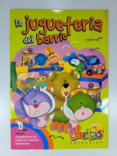 Lote X 4 Libros Infantiles Con Caritas Autoadhesivas