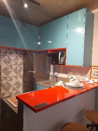 Imagem 10 de 15 de Para Investir 3 Minutos Do Metro Republica, Apto Modelo Decorado, Entrar E Morar - V-1790