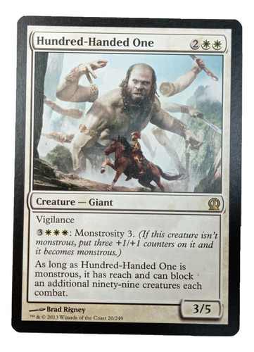 Carta Magic Hundred-handed One [theros] Mtg Giant