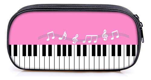 Estuche Para Lápices Piano Note Creative De Una Sola Capa De Poliéster Para Niños