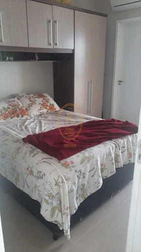 Apartamento Com 1 Dormitório(s) Localizado(a) No Bairro Vila Mathias Em Santos / Santos - 6709