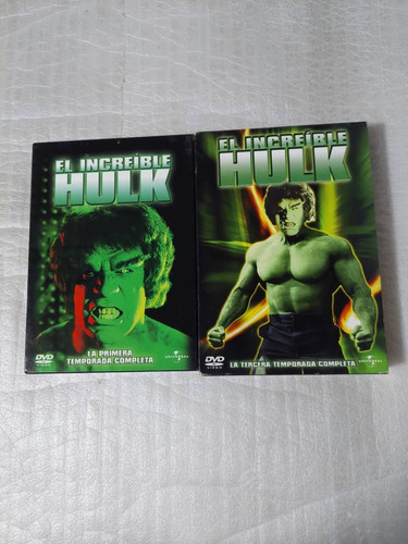 El Increible Hulk Temporadas 1 Y 3 Dvd España Zona 2 Pal