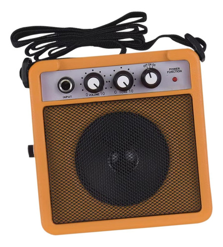 Mini Amplificador De Guitarra De 5 W Para Práctica Amarillo