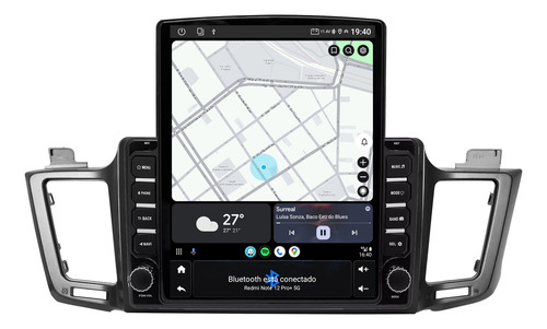 Central Multimidia Tesla Rav4 13/19 9,7p Octacore 4gb 64gb