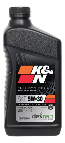 K&n Aceite Motor 100% Sintético 5w30 / 1 Quart / 1 Litro