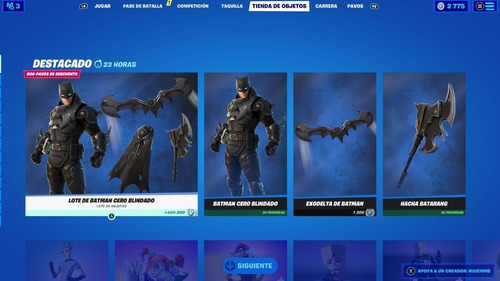 Fortnite - Armored Batman Zero Skin Código Universal Epic