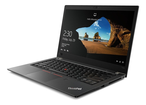 Notebook Lenovo Thinkpad T480s I5-8250u 8gb 256gb Ssd Win 10 Color Negro
