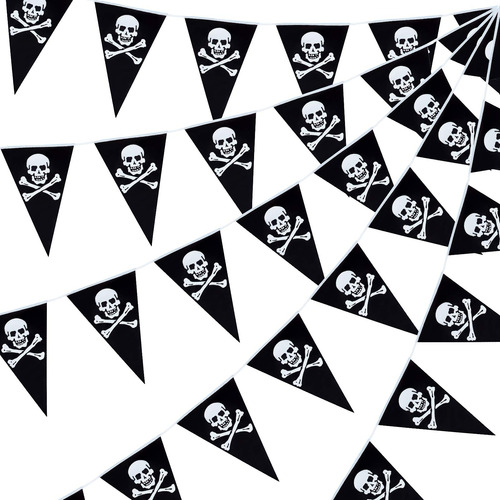 Bandera Pirata, Bandern Temtico Pirata, Banderines Triangula