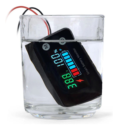 Monitor De Batería Resistente Al Agua Ipx7 12v 24v 36v...
