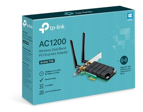 Adaptador Wifi Pci-e Tp Link Archer T4e Ac1200 Dual Band