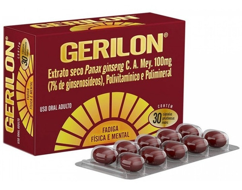 Suplemento Polivitaminico Gerilon Cifarma Caixa 60 Cápsulas Sabor Without flavor