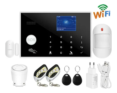 Kit De Alarma Inteligente Wifi  Residencial 