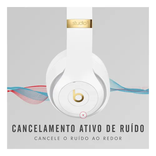 Fone de ouvido over-ear gamer sem fio Beats Studio 3 Shadow Gray