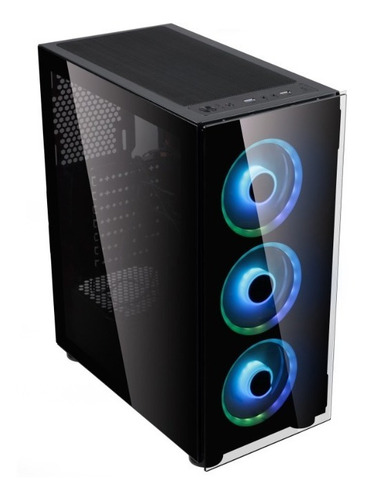 Imagen 3 de 9 de Gabinete Sentey K20 Super Vidrio Templado 4 Fan Rgb