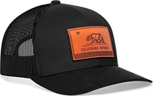 Haka Bandera California Gorra Camionero Cuero Ca Gorra Golf