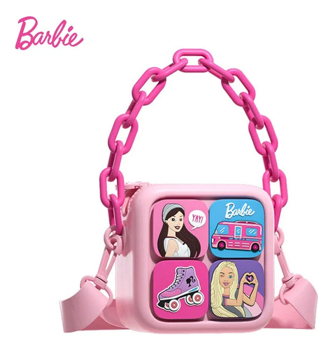 Cartera Barbie Niña Con Cadena 