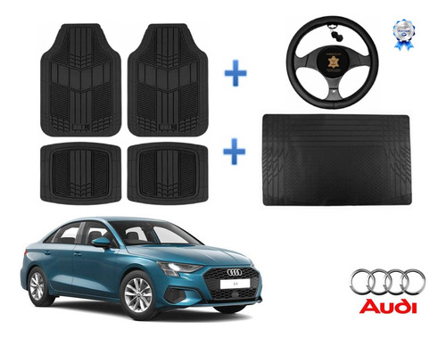 Tapetes 4pz + Cajuela + Volante Audi A3 Sedan 2022 2023 2024