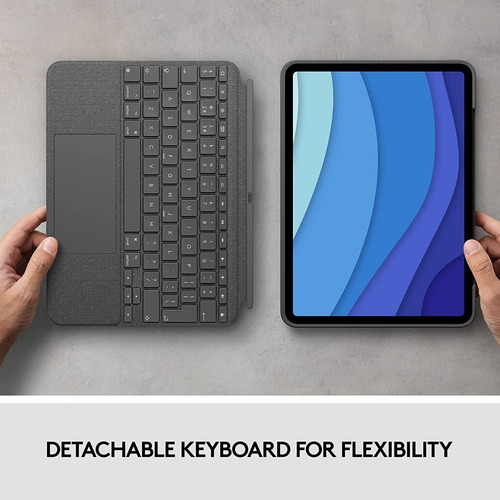 Teclado Logitech Combo Touch P/ iPad Pro 11 2018 A1934 A1980