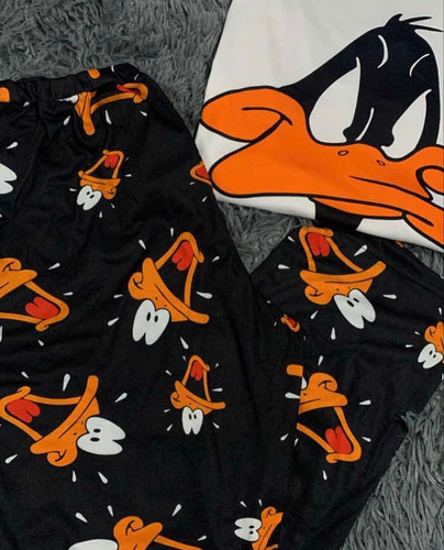 Divino Pijama Adulto Manga Larga Modal Premium Pato Lucas