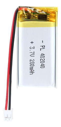 3.7v 402040 280mah Lipo Battery Rechargeable Lithium Po...