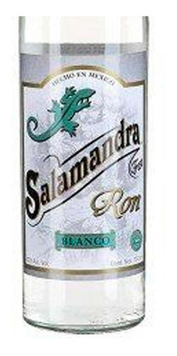 Caja De 12 Ron Salamandra Blanco Fest Vidrio 1 L
