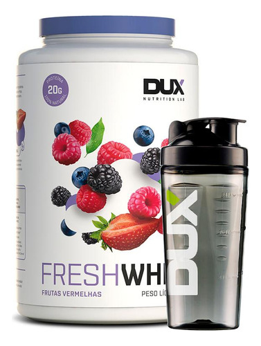 Fresh Whey Frutas Vermelhas 900g + Coqueteleira