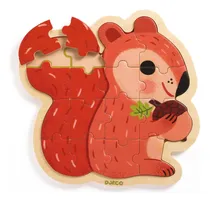 Comprar Puzzles Infantiles Animales De Madera Djeco 25cm +3 Años