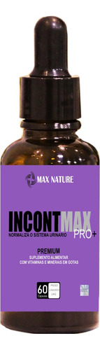 Incont Max Pro+ Premium - Suplementos Em Gotas 1xfrasco Sabor Natural
