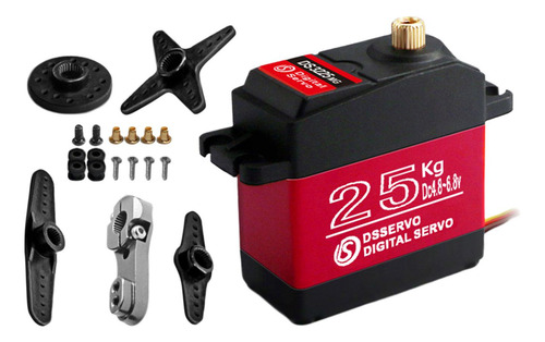 Servo Digital Rc De 25 Kg Para VehĂculos 1/8 270 Grados