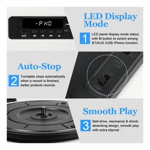 Bluetooth De Vinylslink Bluetooth Con Altavoz Bulit En De El