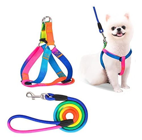 Petshome Dog Harness & Leash Set Ajustable No Pull Safe Nylo