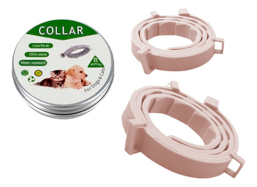 Collar Antipulgas Graduable-perros Protección 8 Meses Blanco