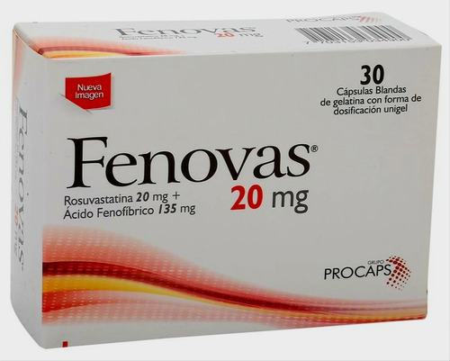 Fenovas 20 Mg X 30 Cápsulas Blandas - Unidad a $206