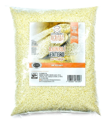 Ajonjoli Blanco Sin Corteza Bolsa Pouch De 800g Net