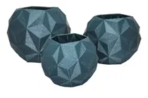 Comprar Pack X 3 Maceta Geo Decorativa Cactus Suculentas Deco