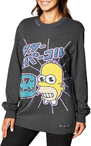 Suéter Para Mujer Los Simpson Anuar Layon Xl Homero Japonés