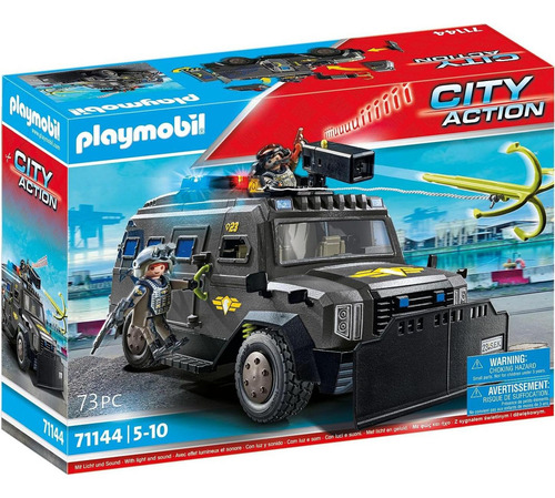 Vehículo Todo Terreno Playmobil 71144 Swat Con Sonido