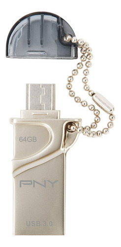 Pny 64gb Duo-link Usb 3.0 Otg Flash Drive Para Android - (p-