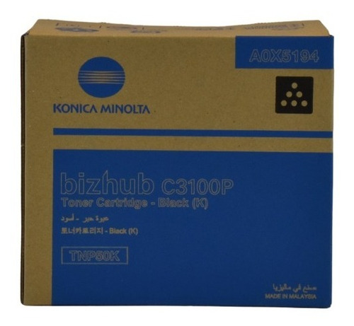 Cartucho Toner Original Konica Minolta Bizhub C3100p Black
