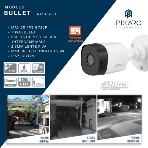 Imagen 5 de 10 de Kit 8 Camaras Seguridad Dahua Dvr 8 Canales Full Hd Lite P2p
