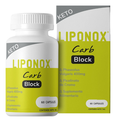 Bloqueador De Carbohidratos Keto Liponox Carb Block