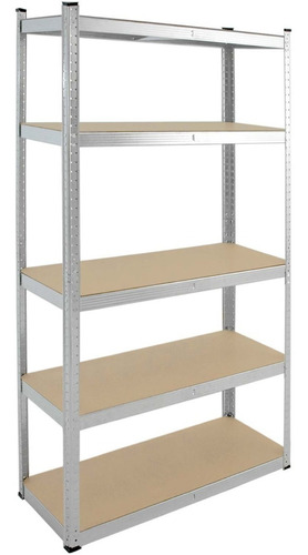 Estante cubo Rack & Pack Premium mkz-estan5nivmet gris mate - 90cm x 180cm x 40cm y 3.3mm de espesor - soporta hasta 175kg