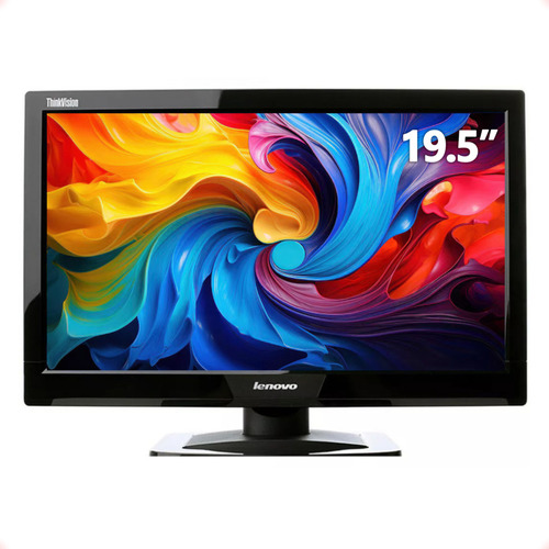 Monitor Lenovo Tft 19.5 Polegadas Thinkvision E2002ba Preto