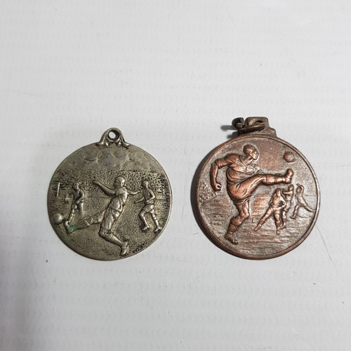 Antiguas Medallas Fútbol 1950 - 1960 Lote X 2 Mag 60126