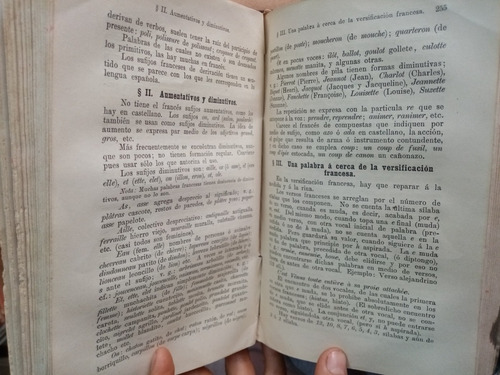 Libro Antiguo.gramática De La Lengua Francesa. F. Tanty 1902 (Usado)