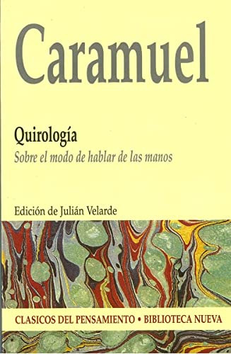 Libro Caramuel Quirologia De Julian Velarde, Juan Caramuel D