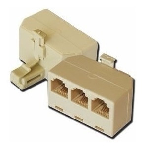 Conector Derivador Rj11 Para 3 Telefonos Splitter $