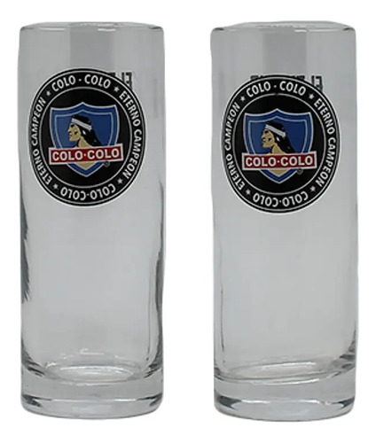 Set 2 Vasos Piscoleros Clubes Chilenos Producto Oficial